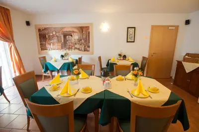 Ein Sitzbereich in der Unterkunft Villa Katharina
