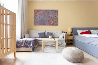 Ein Bett oder Betten in einem Zimmer der Unterkunft NEW ShalalaLiving Vienna - Lovely Family Home near Schönbrunn KG14