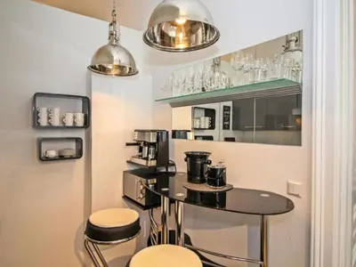 Küche/Küchenzeile in der Unterkunft Ferienwohnung Kings