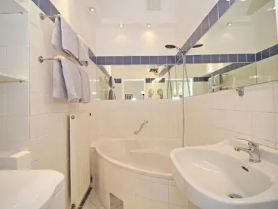 Ein Badezimmer in der Unterkunft Ferienwohnung Kings