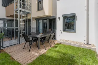 Das Gebäude in dem sich die Ferienwohnung befindet