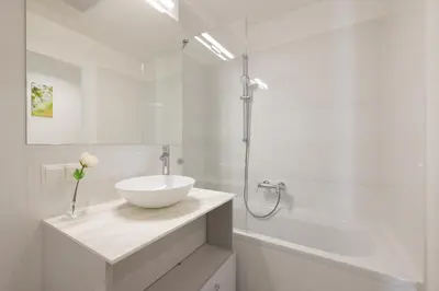 Ein Badezimmer in der Unterkunft Yourapartment Theresien