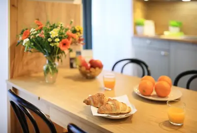 Essen im Aparthotel oder in der Nähe