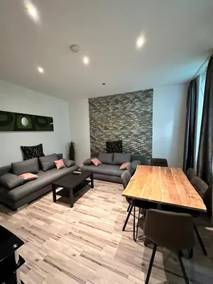 Ein Sitzbereich in der Unterkunft Modern flat with 2 rooms, close to Schönbrunn