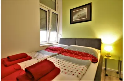 Ein Bett oder Betten in einem Zimmer der Unterkunft Modern flat with 2 rooms, close to Schönbrunn