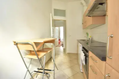 Küche/Küchenzeile in der Unterkunft UNIVERSUM APARTMENT 3