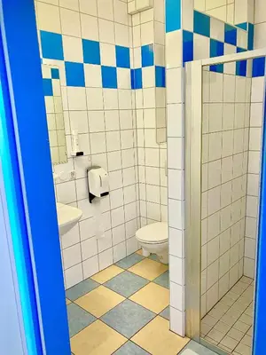 Ein Badezimmer in der Unterkunft Gästezimmer Puzwidu