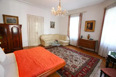 Ein Bett oder Betten in einem Zimmer der Unterkunft Mozart Apartments - Rögergasse