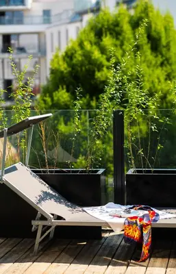 Ein Garten an der Unterkunft Abieshomes Serviced Apartments Schönbrunn
