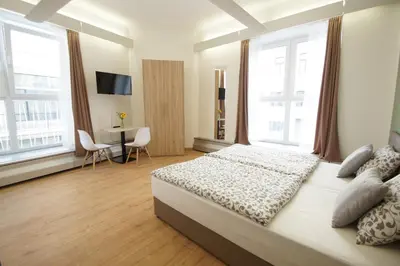 Ein Bett oder Betten in einem Zimmer der Unterkunft Dan In'n Out