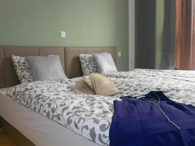 Ein Bett oder Betten in einem Zimmer der Unterkunft Dan In'n Out
