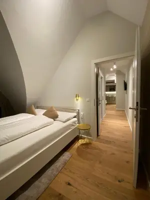Ein Bett oder Betten in einem Zimmer der Unterkunft Blackhome Wien I contactless check-in