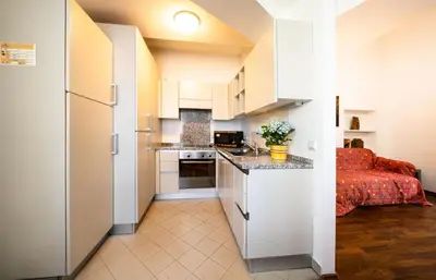 Küche/Küchenzeile in der Unterkunft Schlossquadrat Apartment 16