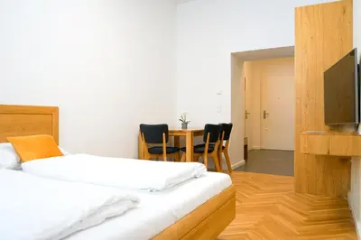 Ein Bett oder Betten in einem Zimmer der Unterkunft Nadland Apartments B7