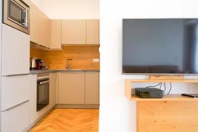 Küche/Küchenzeile in der Unterkunft Nadland Apartments B7