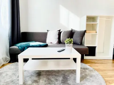 Ein Sitzbereich in der Unterkunft K City Apartments Märzstraße