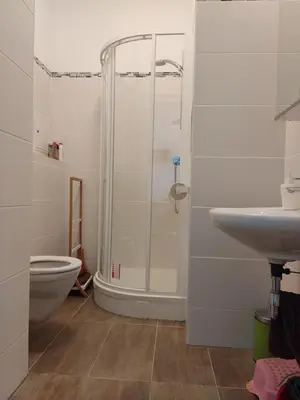 Ein Badezimmer in der Unterkunft Ferienzimmer Seepark