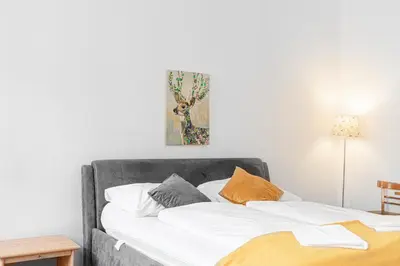 Grundriss der Unterkunft Central Modern 1BR Apartment for Long Stays