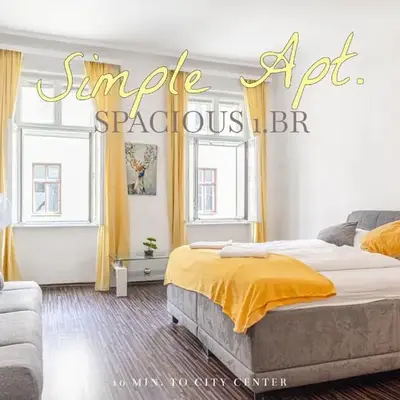 Central Modern 1BR Apartment for Long Stays