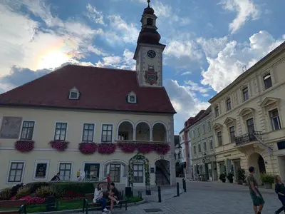 Das Gebäude in dem sich die Ferienwohnung befindet