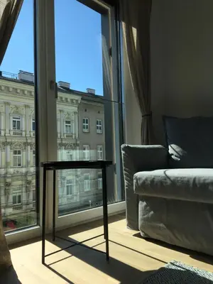 Ein Bett oder Betten in einem Zimmer der Unterkunft Vienna Sunny Side Up Apartments
