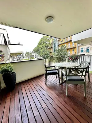 Ein Balkon oder eine Terrasse in der Unterkunft Vienna Sunny Side Up Apartments