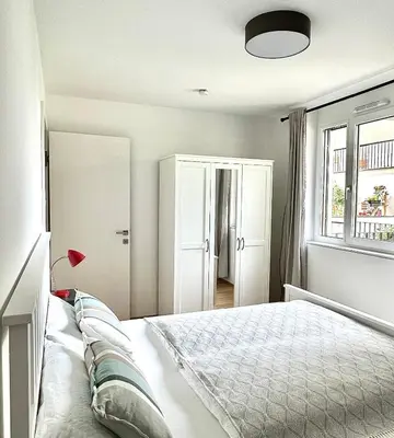 Ein Bett oder Betten in einem Zimmer der Unterkunft Vienna Sunny Side Up Apartments