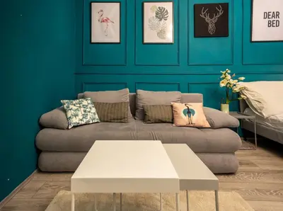 Ein Sitzbereich in der Unterkunft Radiant Premium Apartments-Muhrengasse