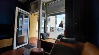 Ein Sitzbereich in der Unterkunft urbanhood16