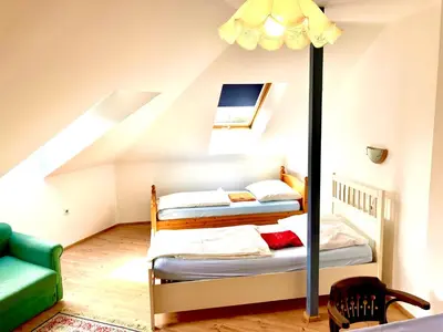 Ein Bett oder Betten in einem Zimmer der Unterkunft Studios Liesingbach