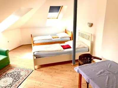 Ein Bett oder Betten in einem Zimmer der Unterkunft Studios Liesingbach