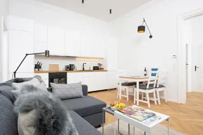 Küche/Küchenzeile in der Unterkunft Hideaway Brigittenau