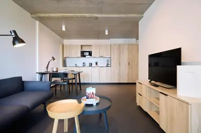 TV/Unterhaltungsangebot in der Unterkunft District Living