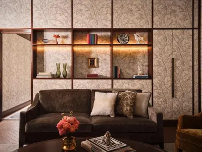 Ein Sitzbereich in der Unterkunft Rosewood Vienna