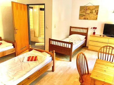 Ein Bett oder Betten in einem Zimmer der Unterkunft Apartments Liesingbach