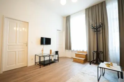 TV/Unterhaltungsangebot in der Unterkunft Bright boutique apartment located 15 min from Stephansdom