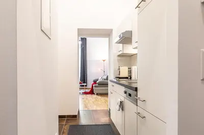 Küche/Küchenzeile in der Unterkunft MODERN VIENNA by JR City Apartments