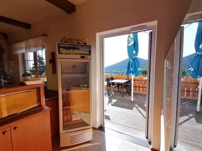 Küche/Küchenzeile in der Unterkunft Gasthof Mohr