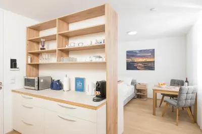 Küche/Küchenzeile in der Unterkunft Cozy Ottakring