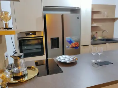 Küche/Küchenzeile in der Unterkunft Vienna Top Apartment with Parking, great surroundings