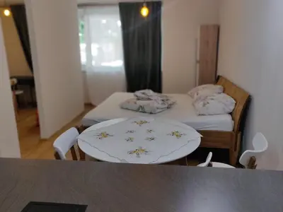 Ein Bett oder Betten in einem Zimmer der Unterkunft Vienna Top Apartment with Parking, great surroundings