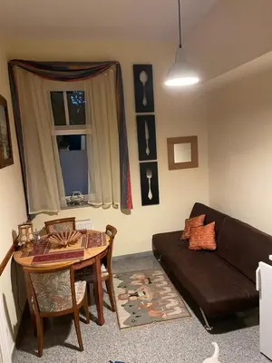 Ein Sitzbereich in der Unterkunft Nationalpark Lobau Wohnung