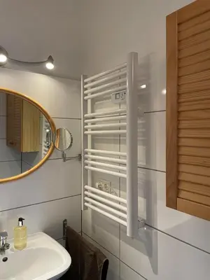 Ein Badezimmer in der Unterkunft Nationalpark Lobau Wohnung