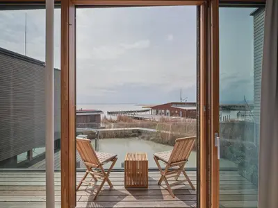 Ein Balkon oder eine Terrasse in der Unterkunft Exklusives Ferienhaus - Direkt am Neusiedler See