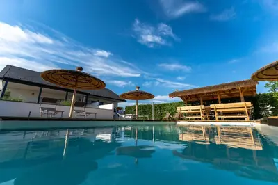 Der Swimmingpool an oder in der Nähe von Casa Rust