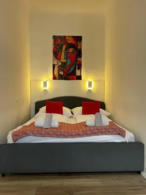 Ein Bett oder Betten in einem Zimmer der Unterkunft Prater Urban Retreat near city centre