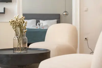 Ein Bett oder Betten in einem Zimmer der Unterkunft josef's home I Premium Suite I Quiet & Central