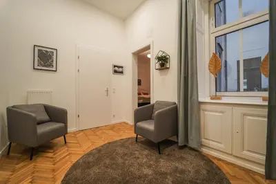 Ein Sitzbereich in der Unterkunft Vina #2