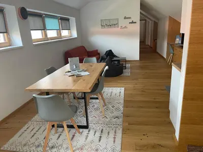 Ein Sitzbereich in der Unterkunft Das Haus am Anger