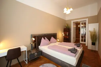 Ein Bett oder Betten in einem Zimmer der Unterkunft Apartments Vienna Opera